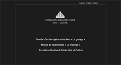 Desktop Screenshot of fondation-bf.ch